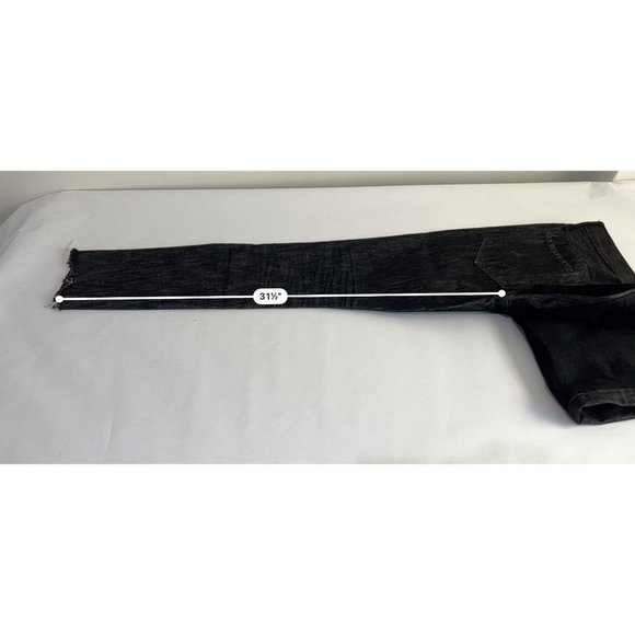 RtA Raw Hem Jeans in Two-Tone Black - Picture 3 of 5